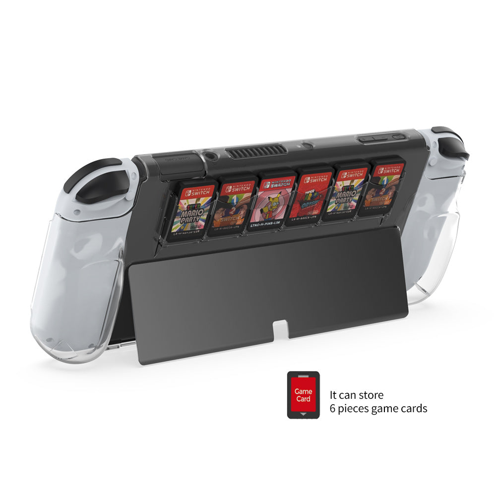 DOBE NSW OLED Transparent Protective Case w/ 6 Storage Case (TNS-1190)