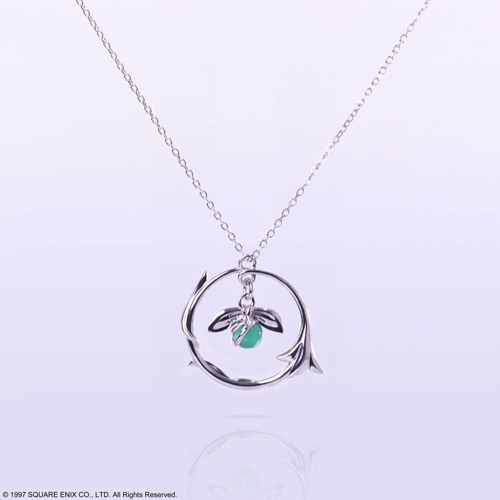 Square Enix Final Fantasy VII Silver Pendant Aerith Flower Ver.