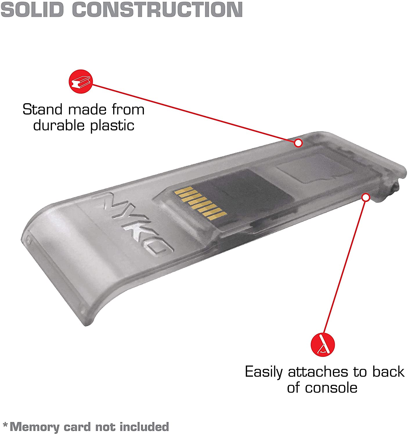 Nyko NSW Kickstand Multi Pack: Purple/Clear/Black (87253)