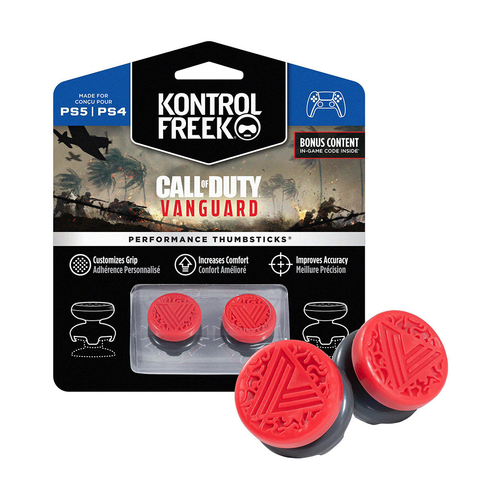 KontrolFreek PS5/PS4 Performance Thumbsticks COD Vanguard Red