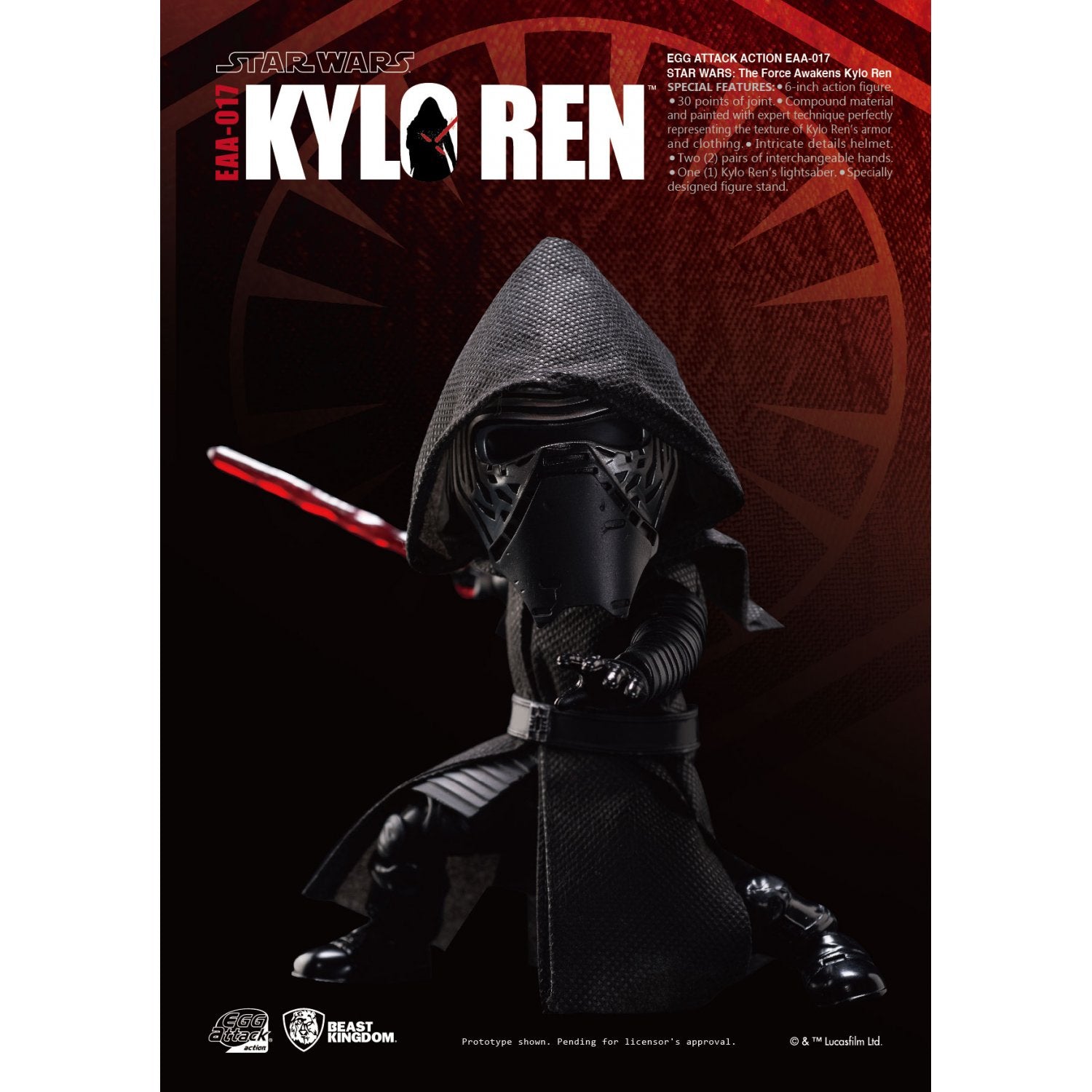 BK EAA-017 Kylo Ren Egg Attack Star Wars TFA