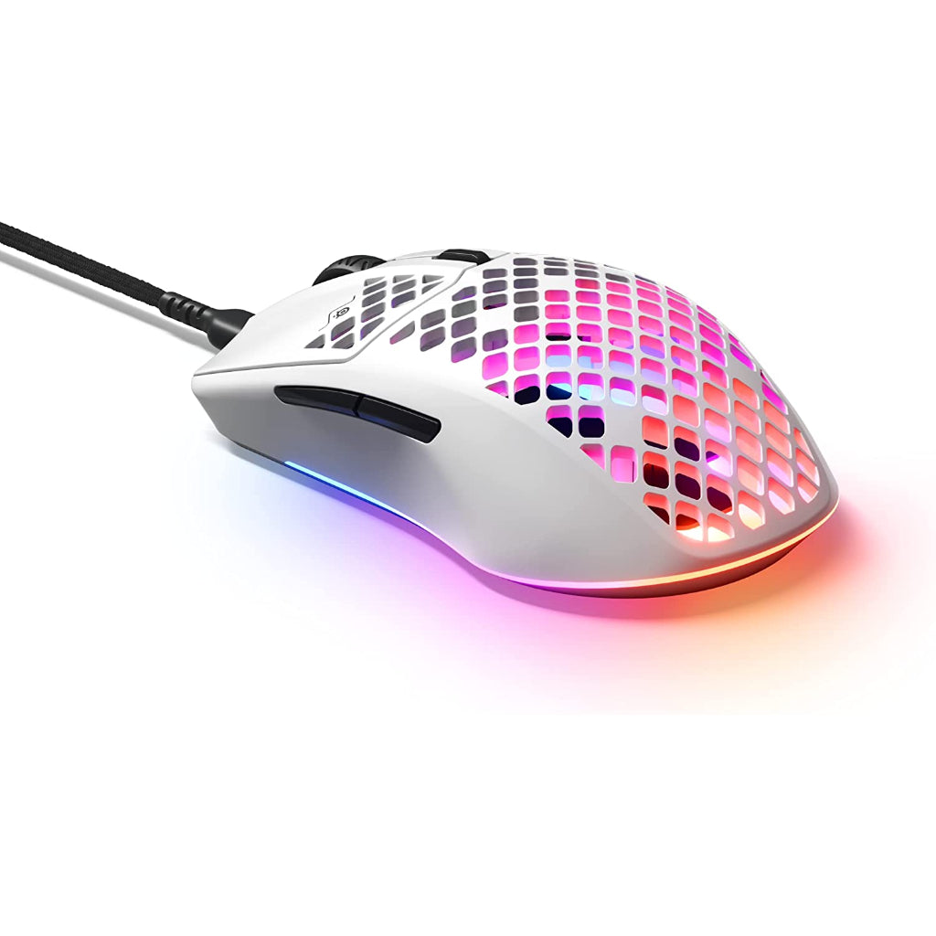 SteelSeries Aerox 3 Ultra Lightweight Gaming Mouse - Snow