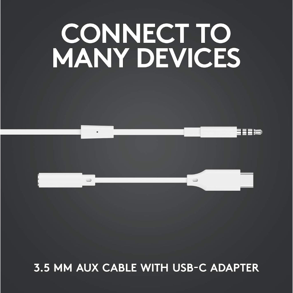 Logitech G333 Gaming Headset White (981-00931)