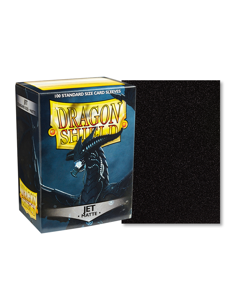 Dragon Shield Matte Sleeves 100CT - Jet (Standard Size)