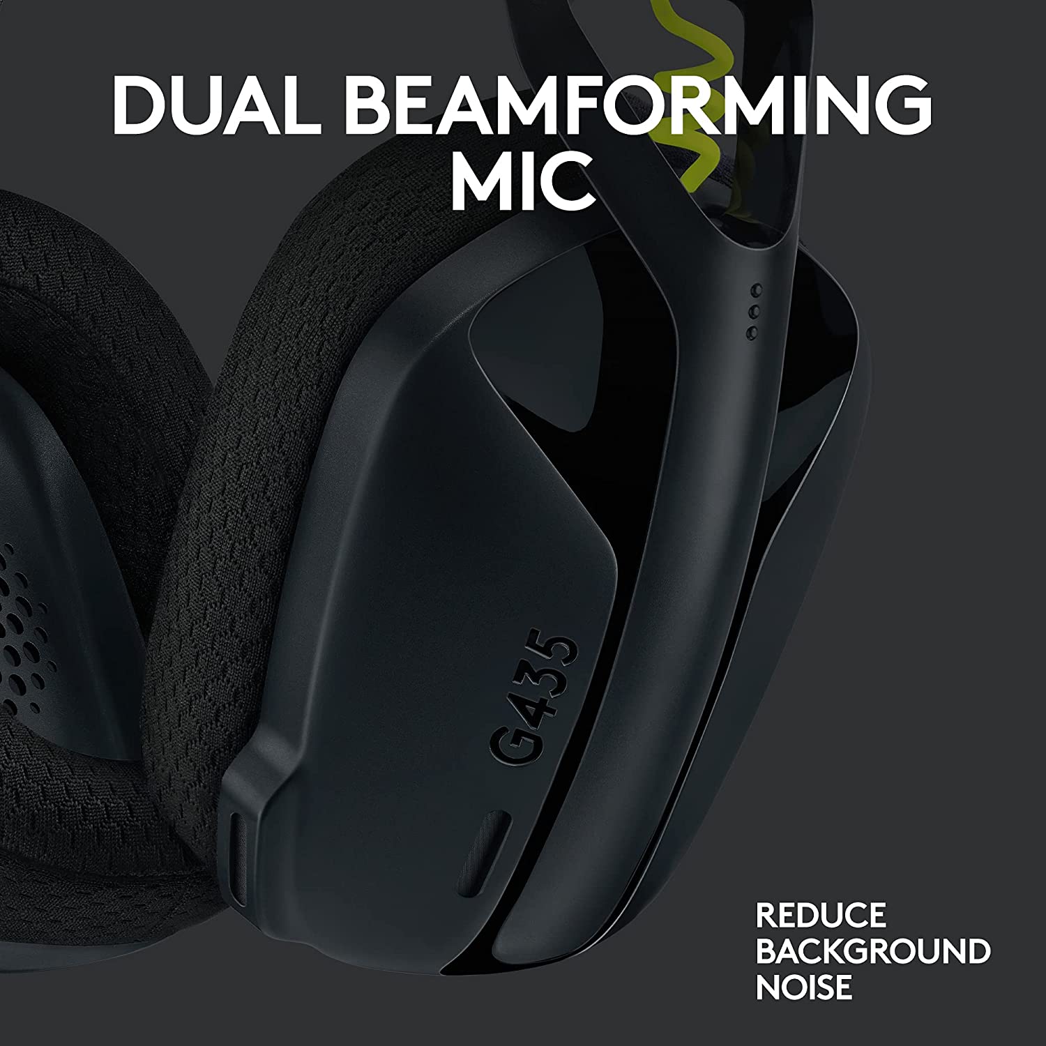 Logitech G435 Wireless Gaming Headset Black