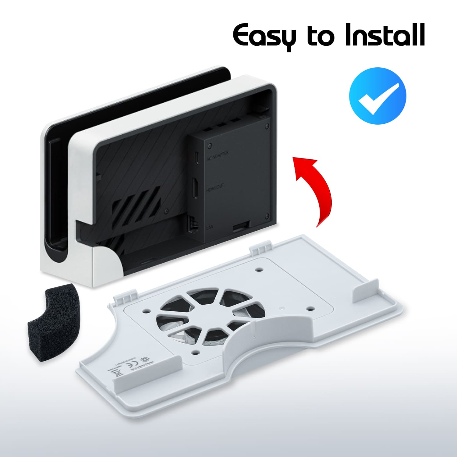 DOBE NSW OLED Dock Cooling Fan