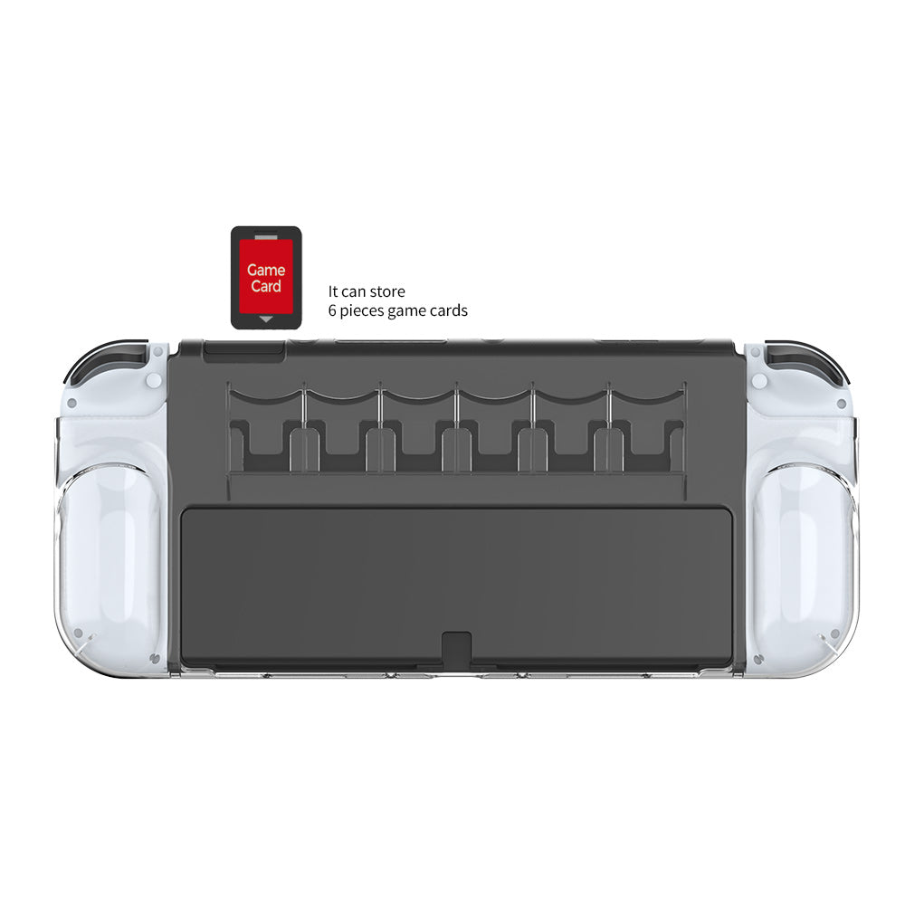 DOBE NSW OLED Transparent Protective Case w/ 6 Storage Case (TNS-1190)