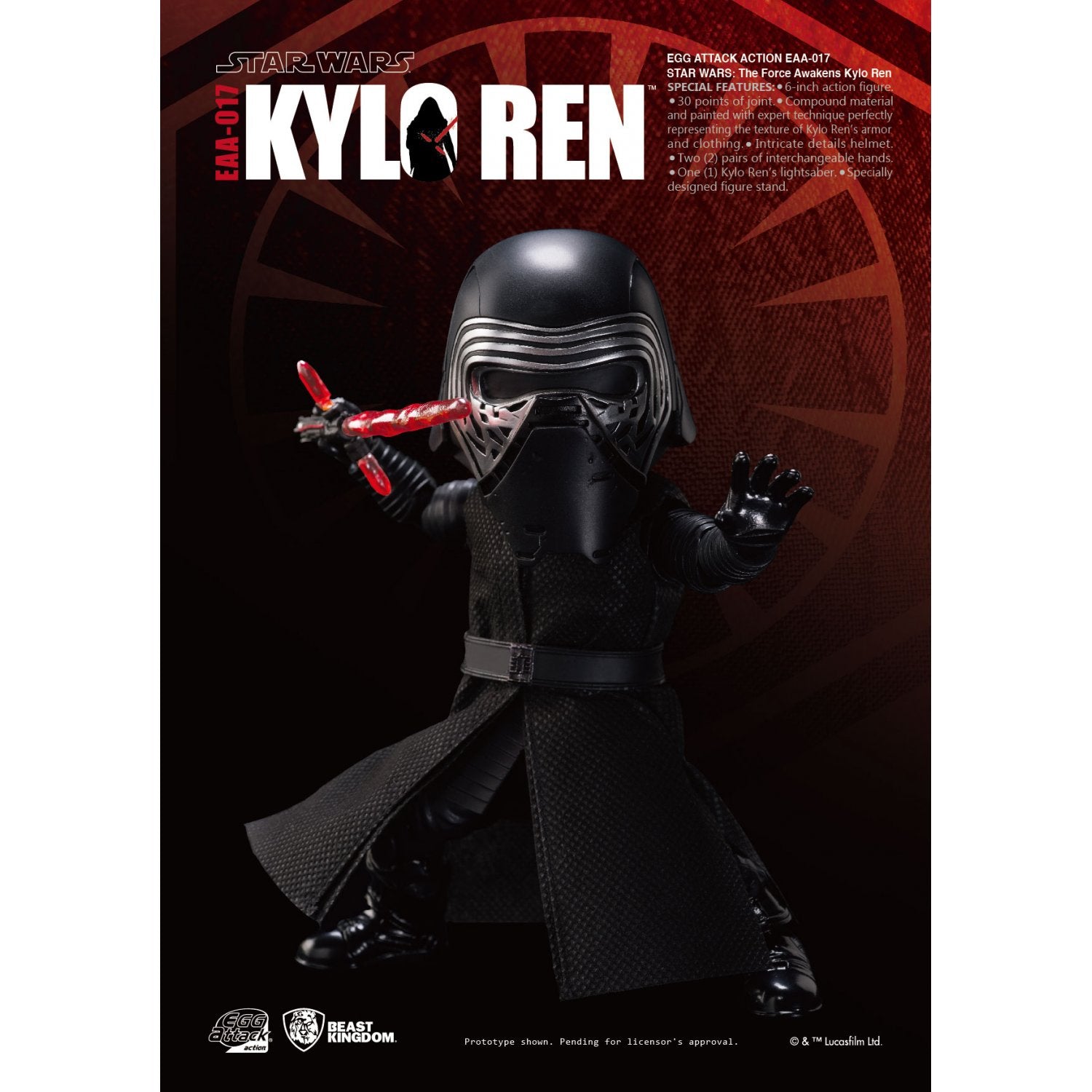 BK EAA-017 Kylo Ren Egg Attack Star Wars TFA