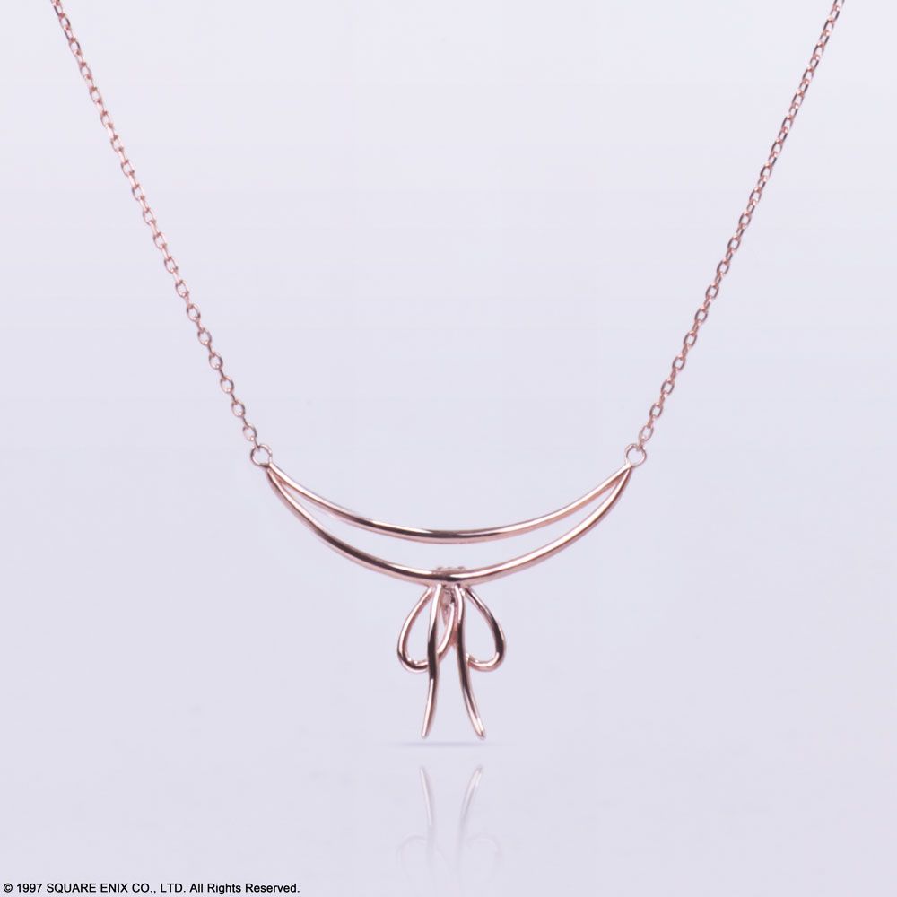 Square Enix Final Fantasy VII Silver Necklace Aerith Ribbon Ver.