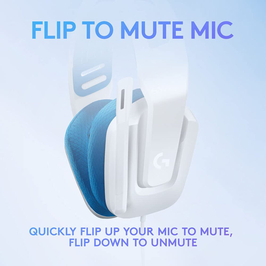 Logitech G335 Wired Gaming Headset White (981-001019)