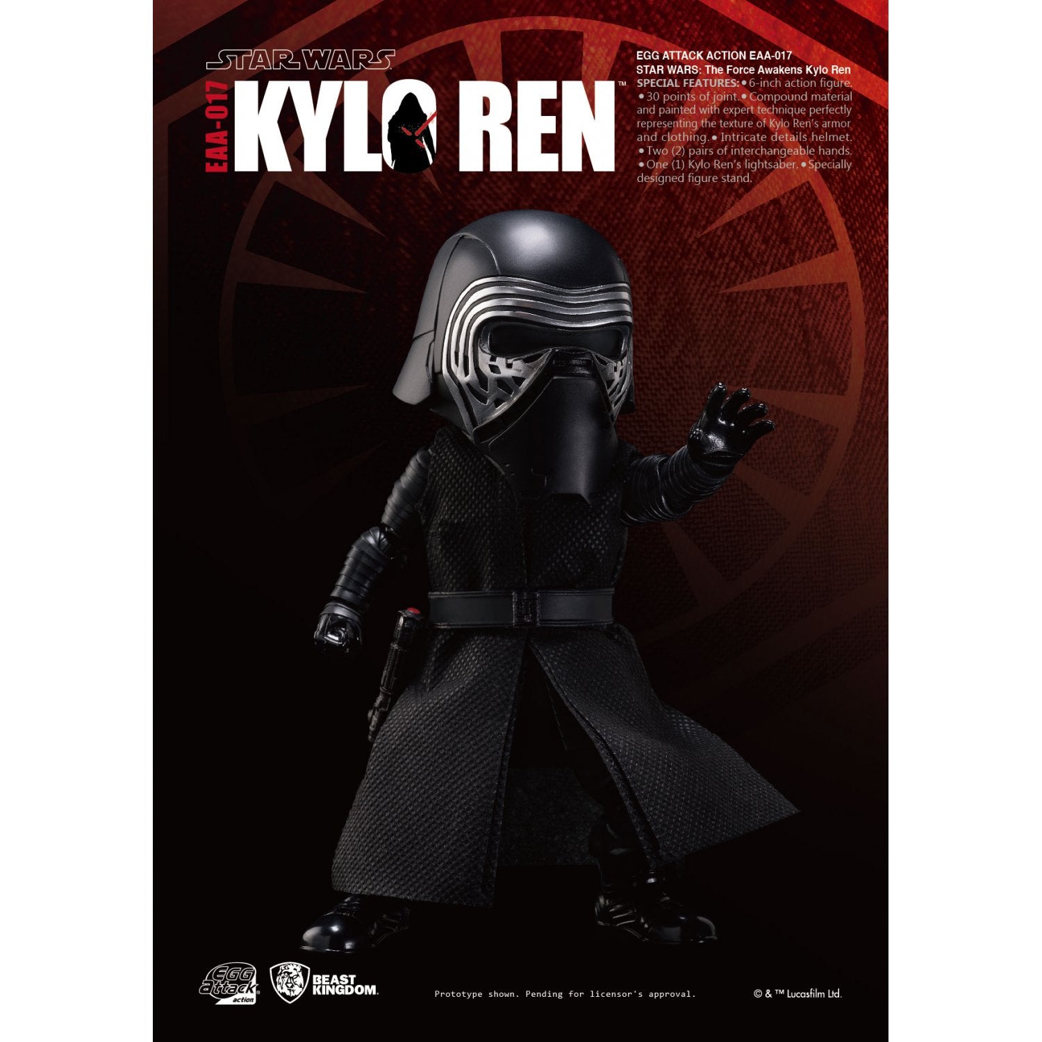 BK EAA-017 Kylo Ren Egg Attack Star Wars TFA