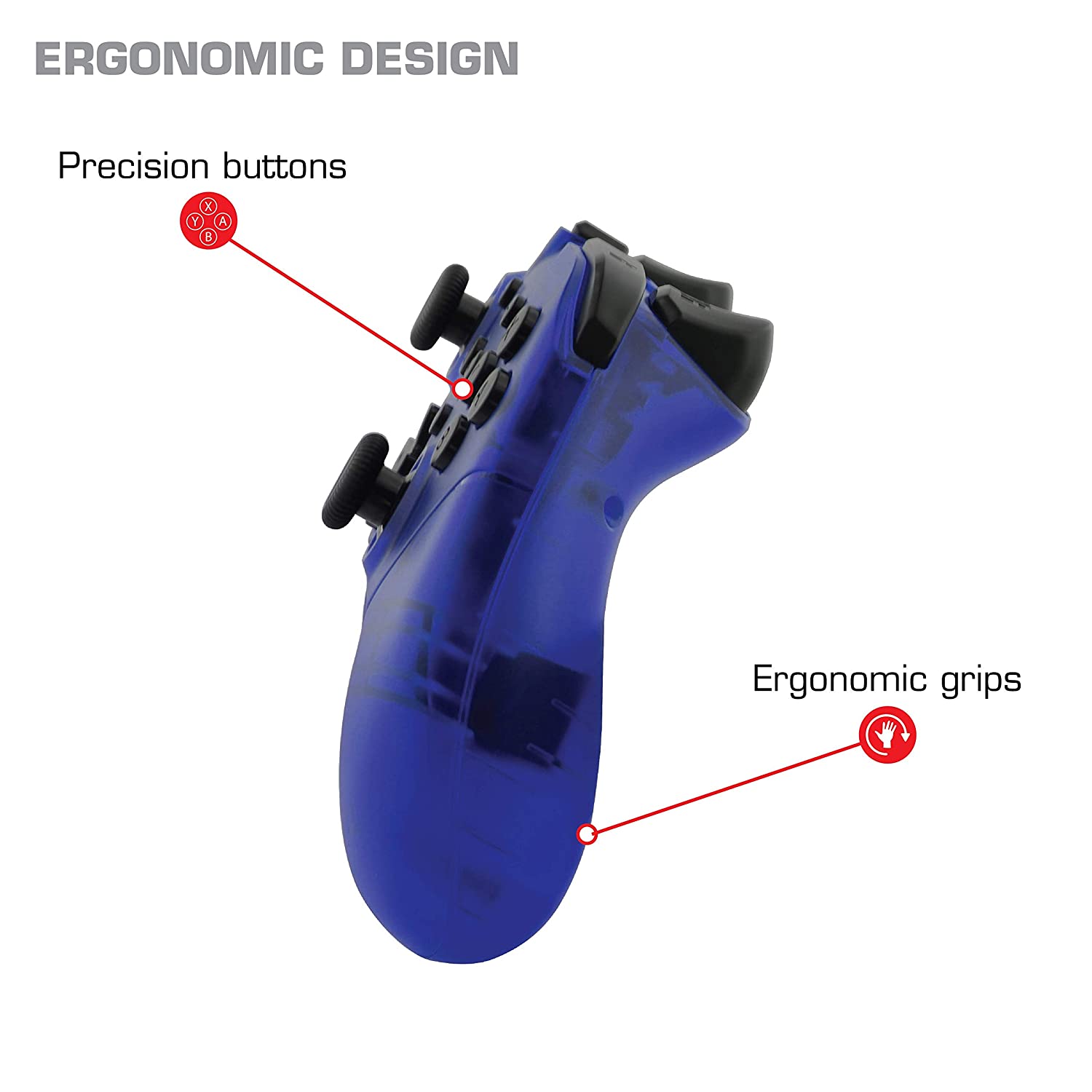 Nyko NSW Wireless Core Controller Translucent Blue (87263)