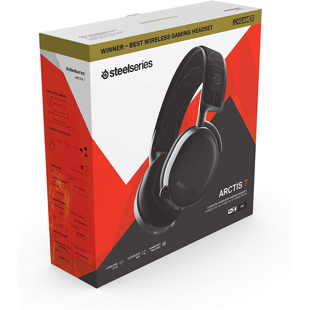 SteelSeries Black Arctis 7 Wireless Gaming Headset