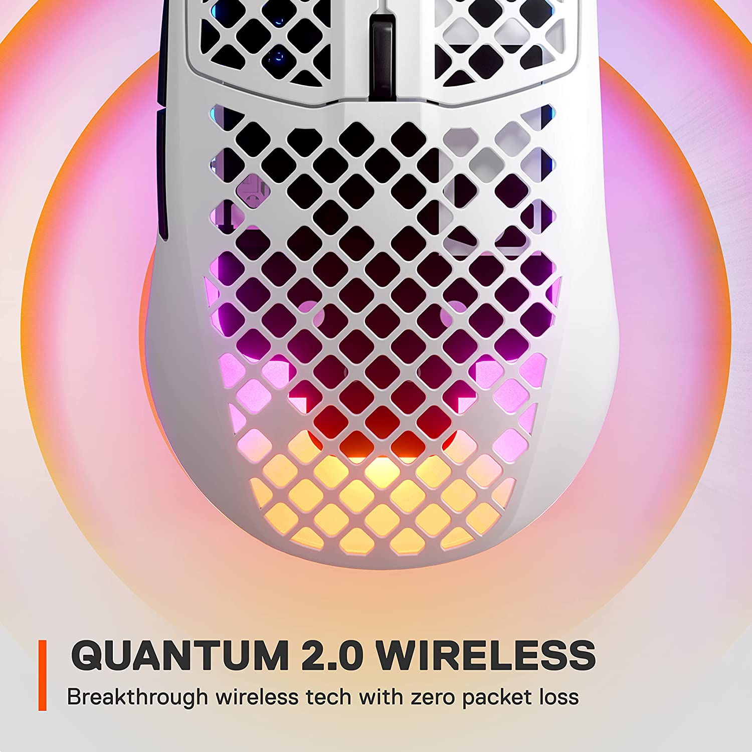 SteelSeries Aerox 3 Wireless Ultra Lightweight Gaming Mouse - Snow