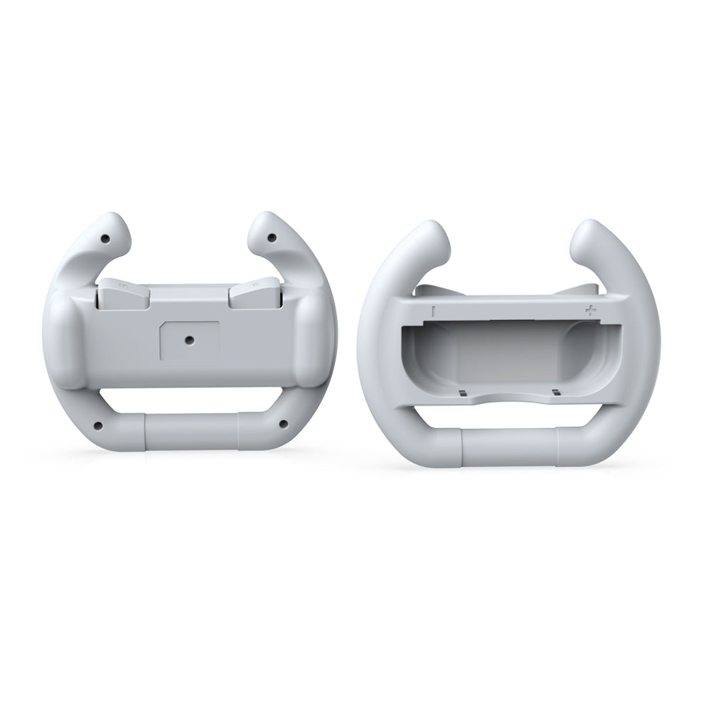 DOBE NSW/NSW OLED Joy-con Controller Racing Wheel White