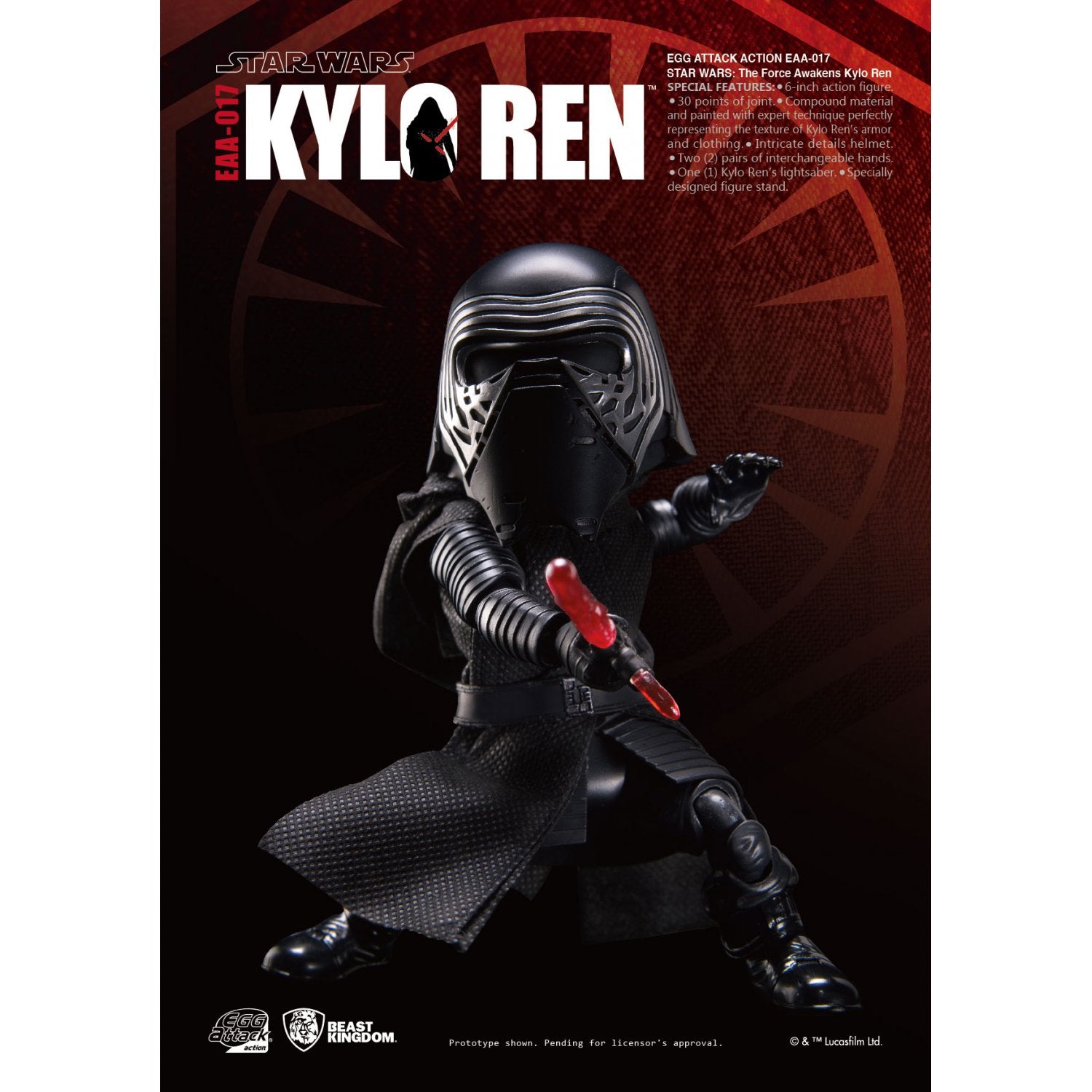 BK EAA-017 Kylo Ren Egg Attack Star Wars TFA
