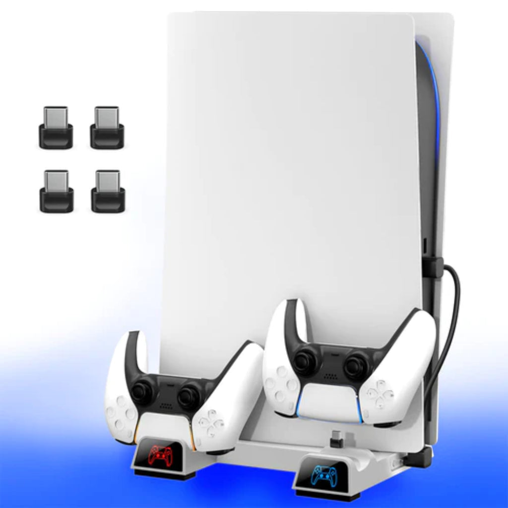 OIVO PS5 Cooling Station w/ Controller Charger (For Disc/Digital Console) (IV-P5241)