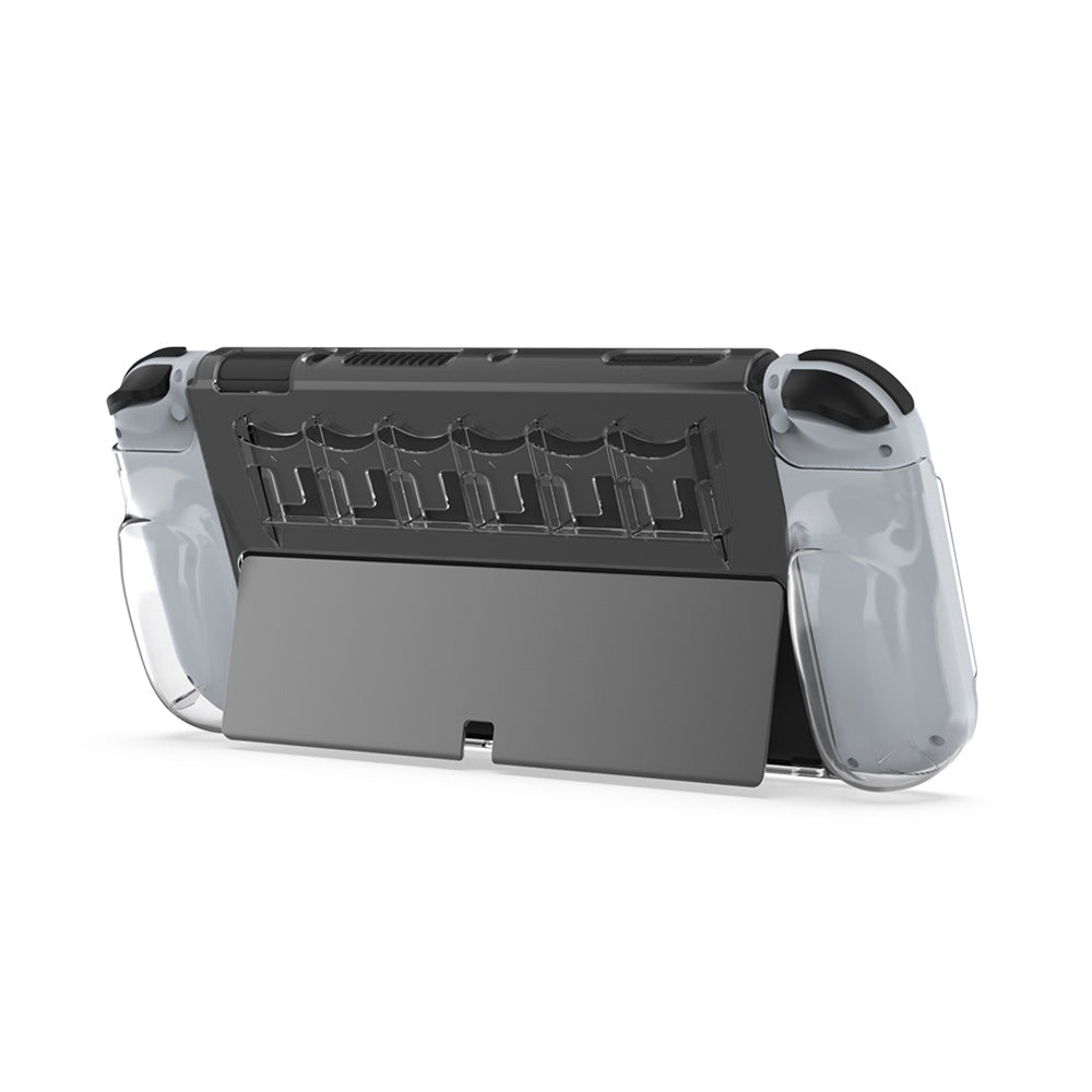 DOBE NSW OLED Transparent Protective Case w/ 6 Storage Case (TNS-1190)