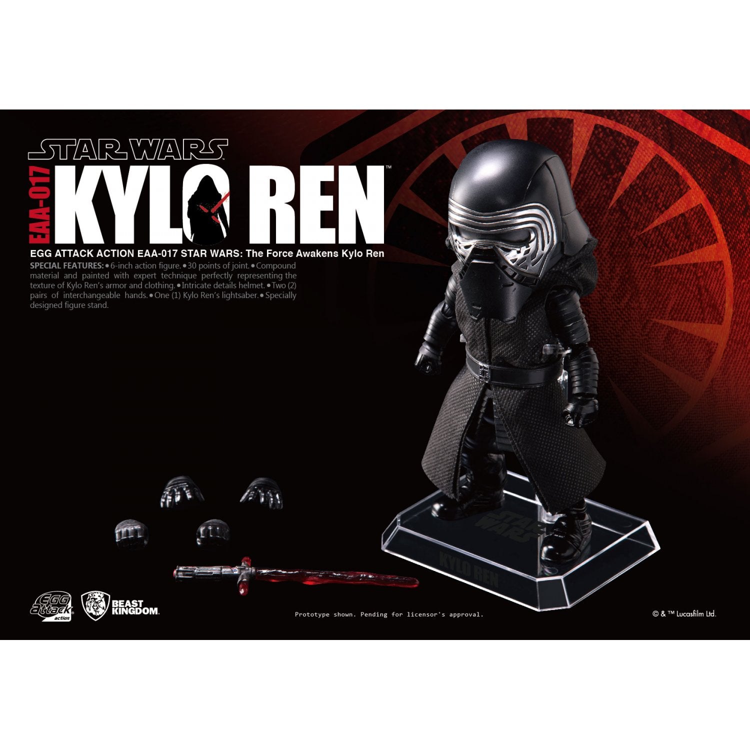 BK EAA-017 Kylo Ren Egg Attack Star Wars TFA