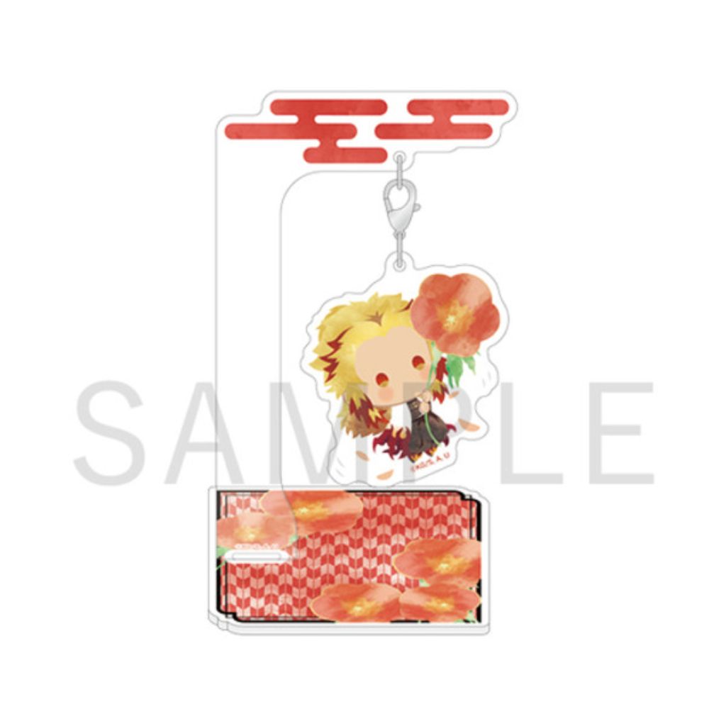 Aniplex Yurafuwa Acrylic Mascot Kyojuro Rengoku Flower Version