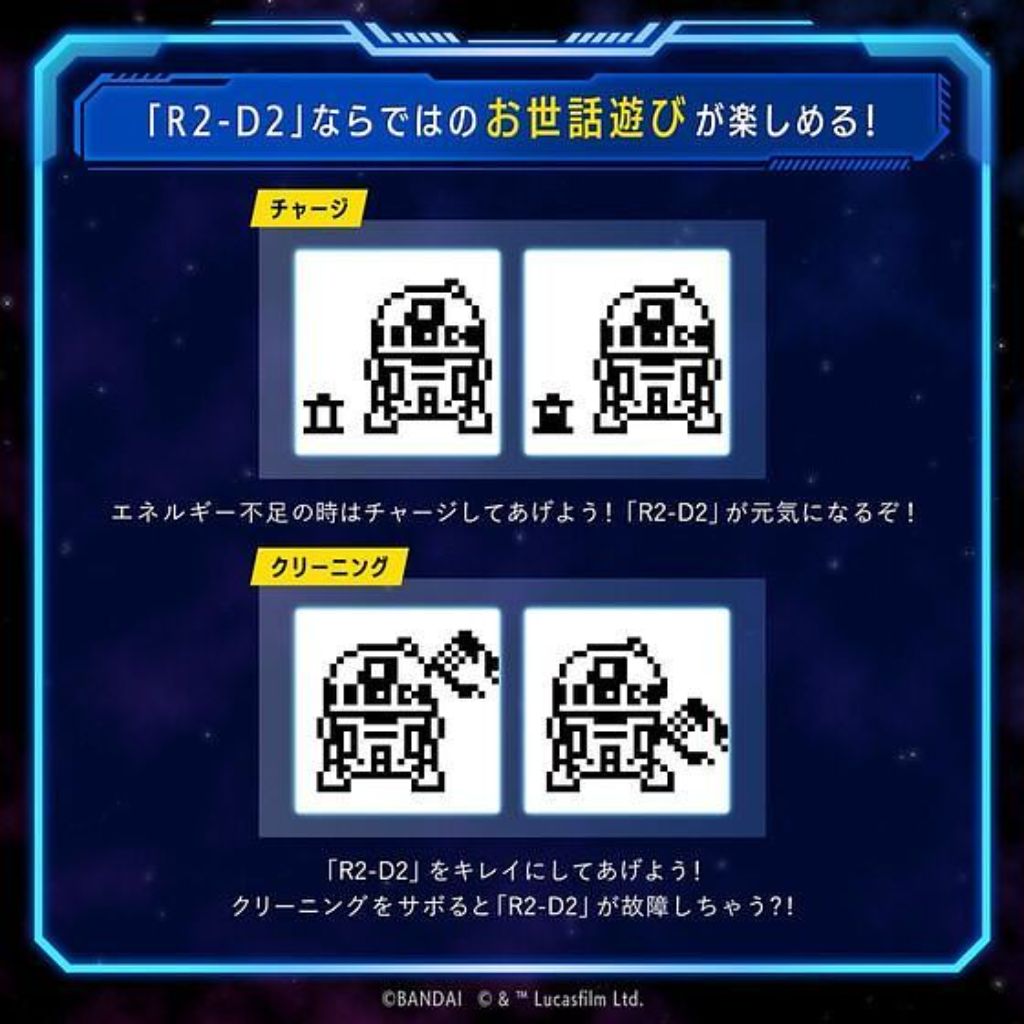 Bandai Star Wars R2-D2 Tamagotchi Holographic Color Ver.