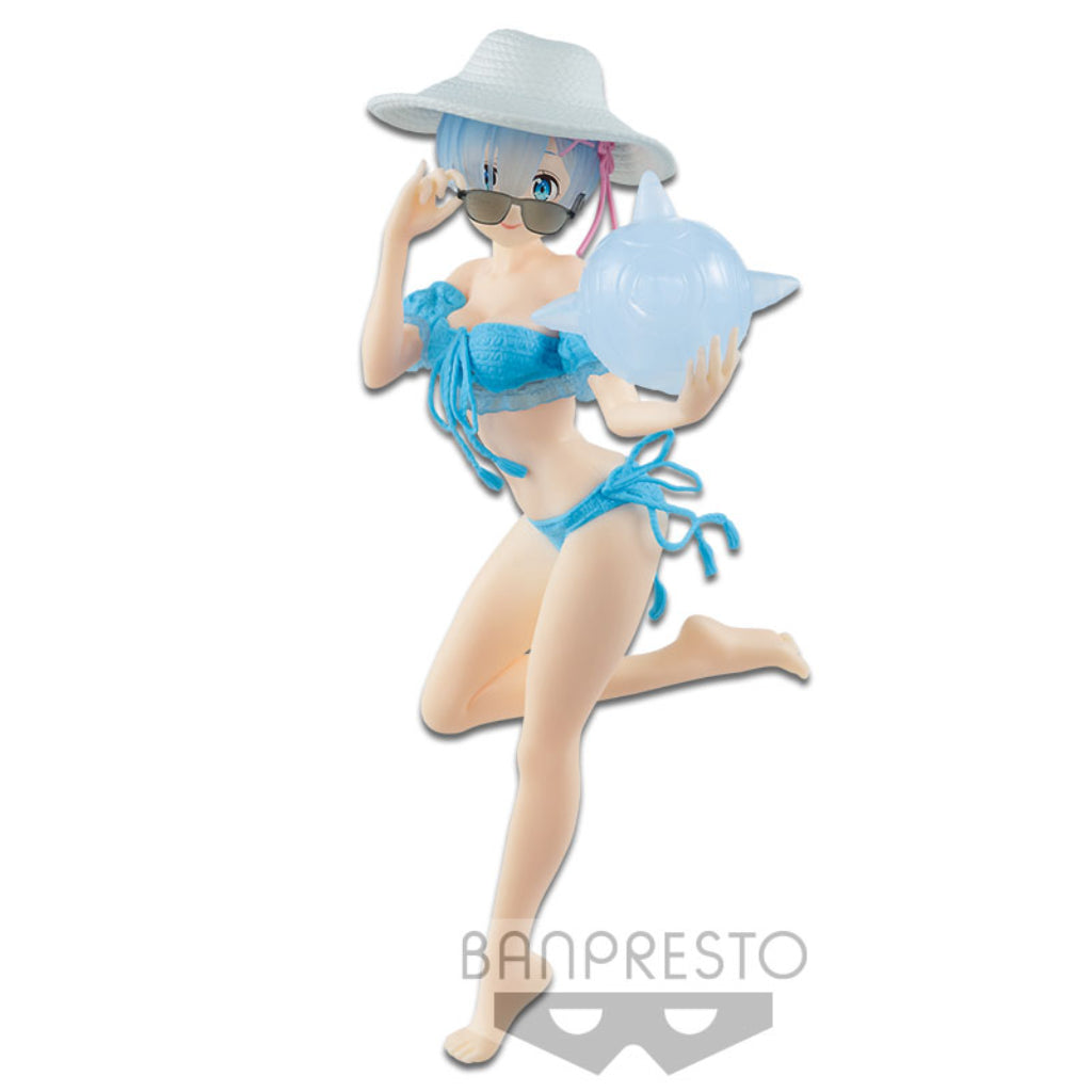 Banpresto Re:Zero - Rem - Figura EXQ CHROMA - 21 Cm - Statuetta Da Collezione