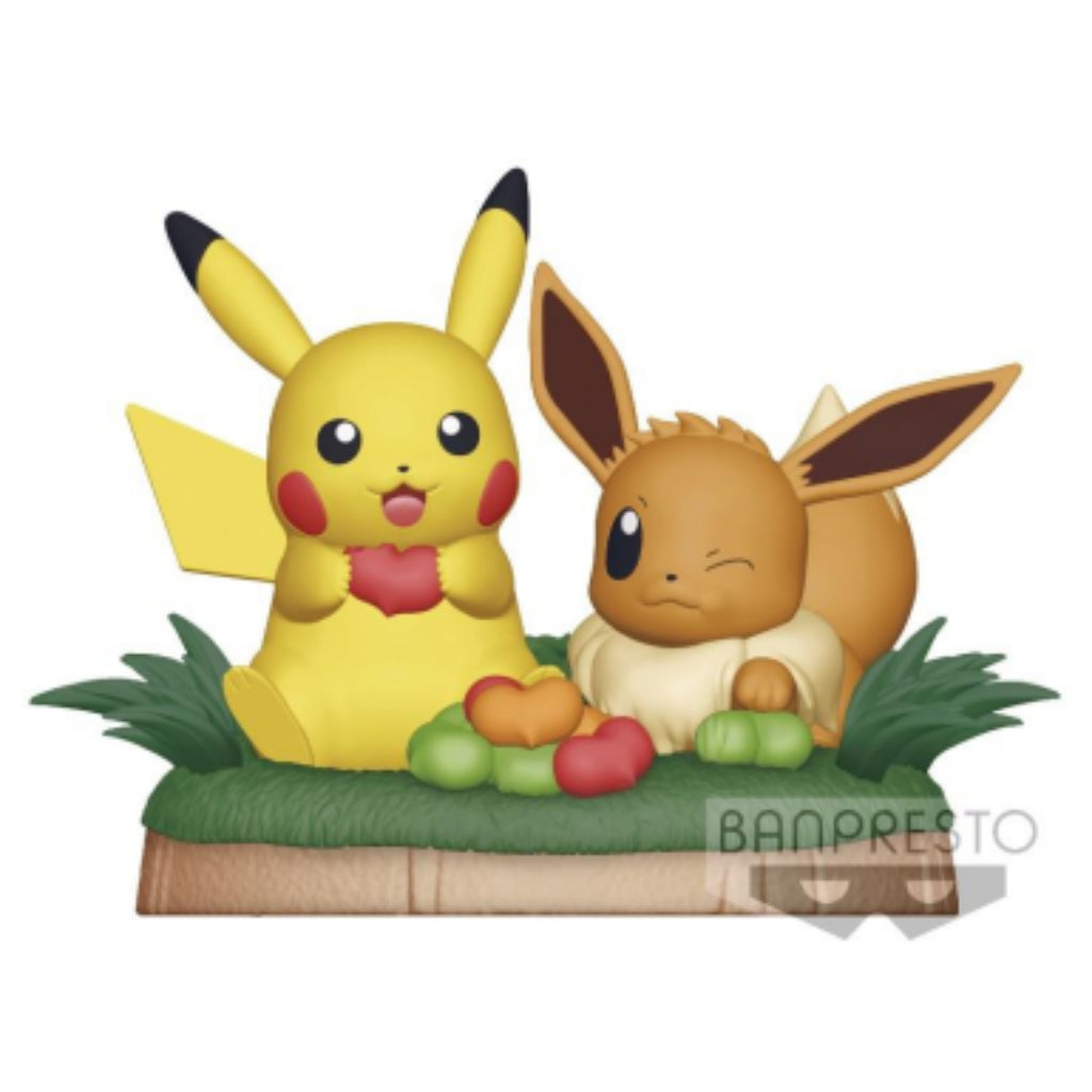 Banpresto Pikachu & Eevee Mogumogu Time Pokemon Figure
