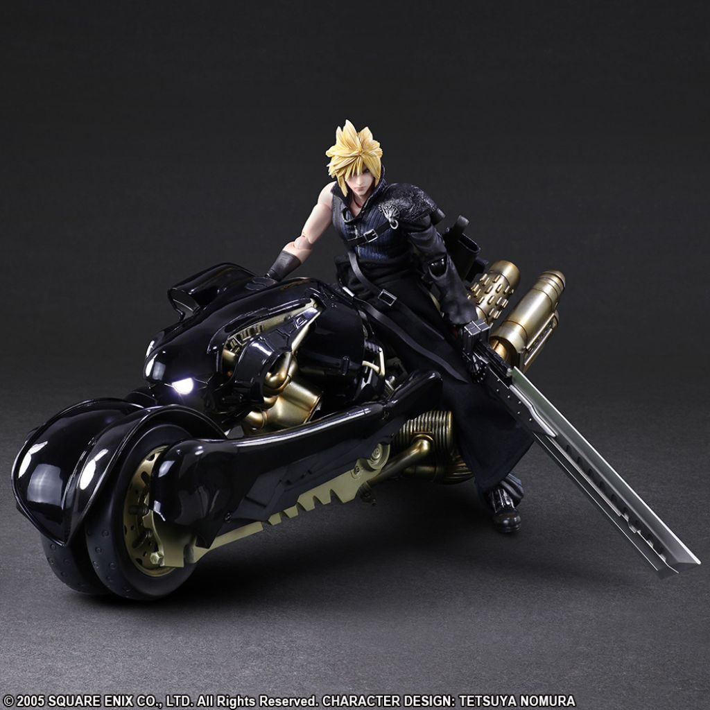 Square Enix Play Arts Kai Final Fantasy VII Advent Children Action Figure - Cloud Strife & Fenrir