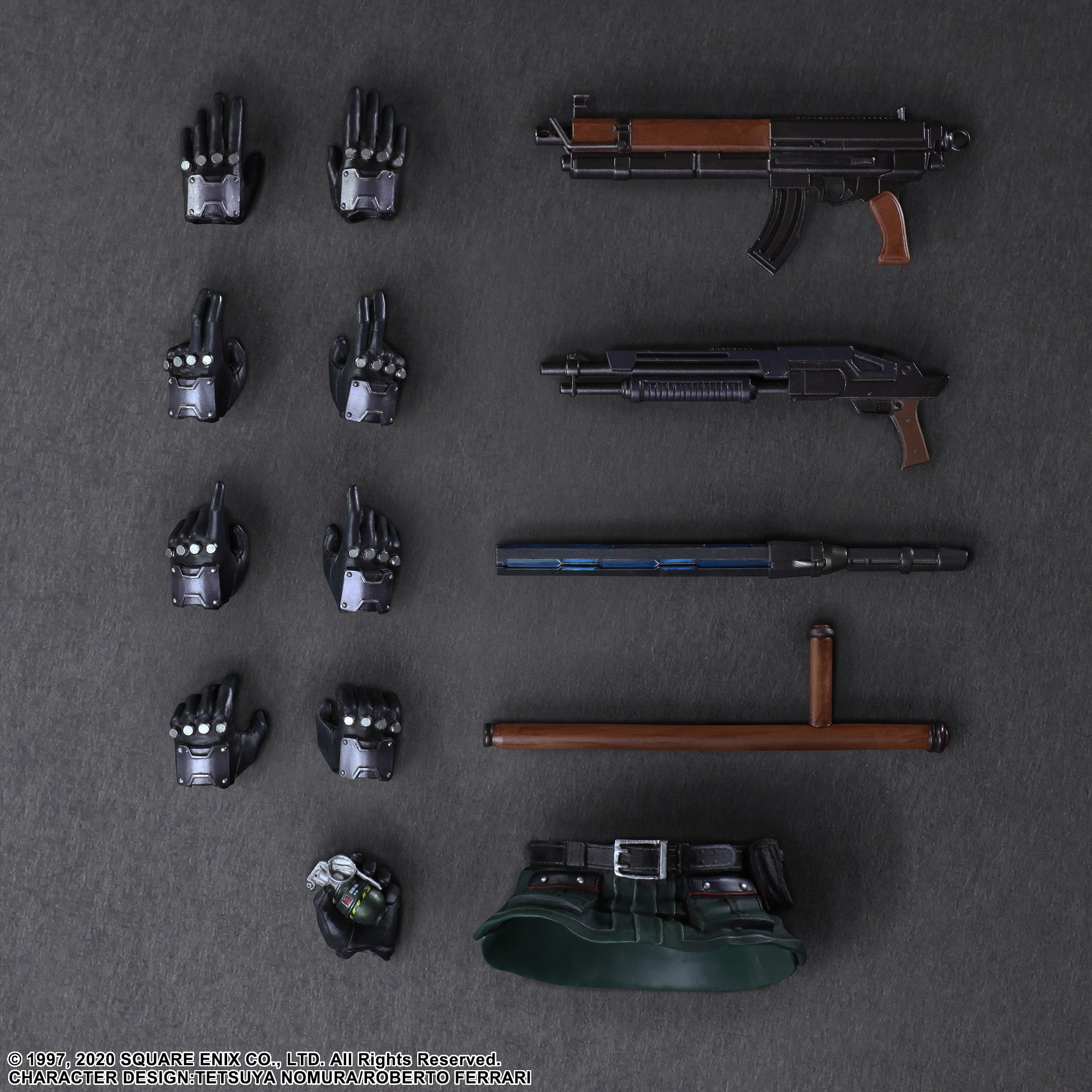 Square Enix Final Fantasy VII Remake Play Arts Kai Action Figure - Shinra Elite Security Officer & Motorcycle Set