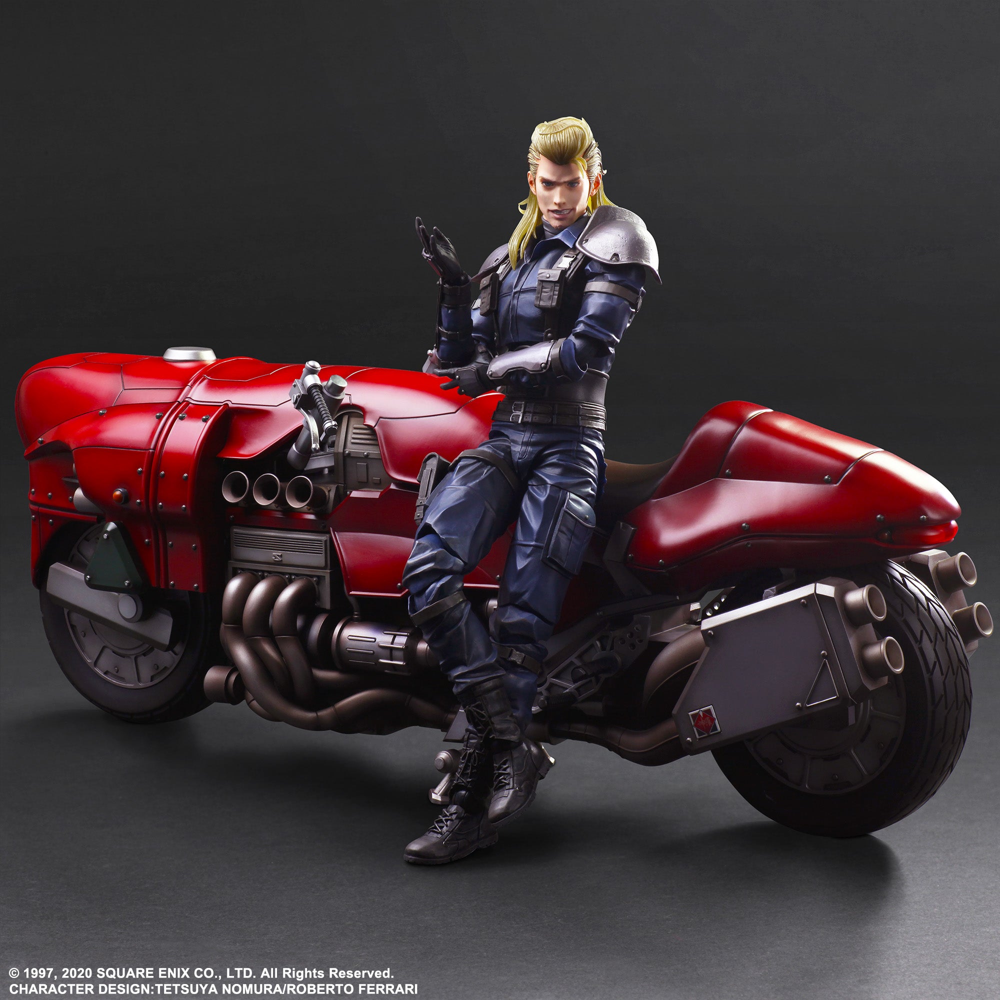 Square Enix Final Fantasy VII Remake Play Arts Kai Action Figure - Roche & Motorcycle Set