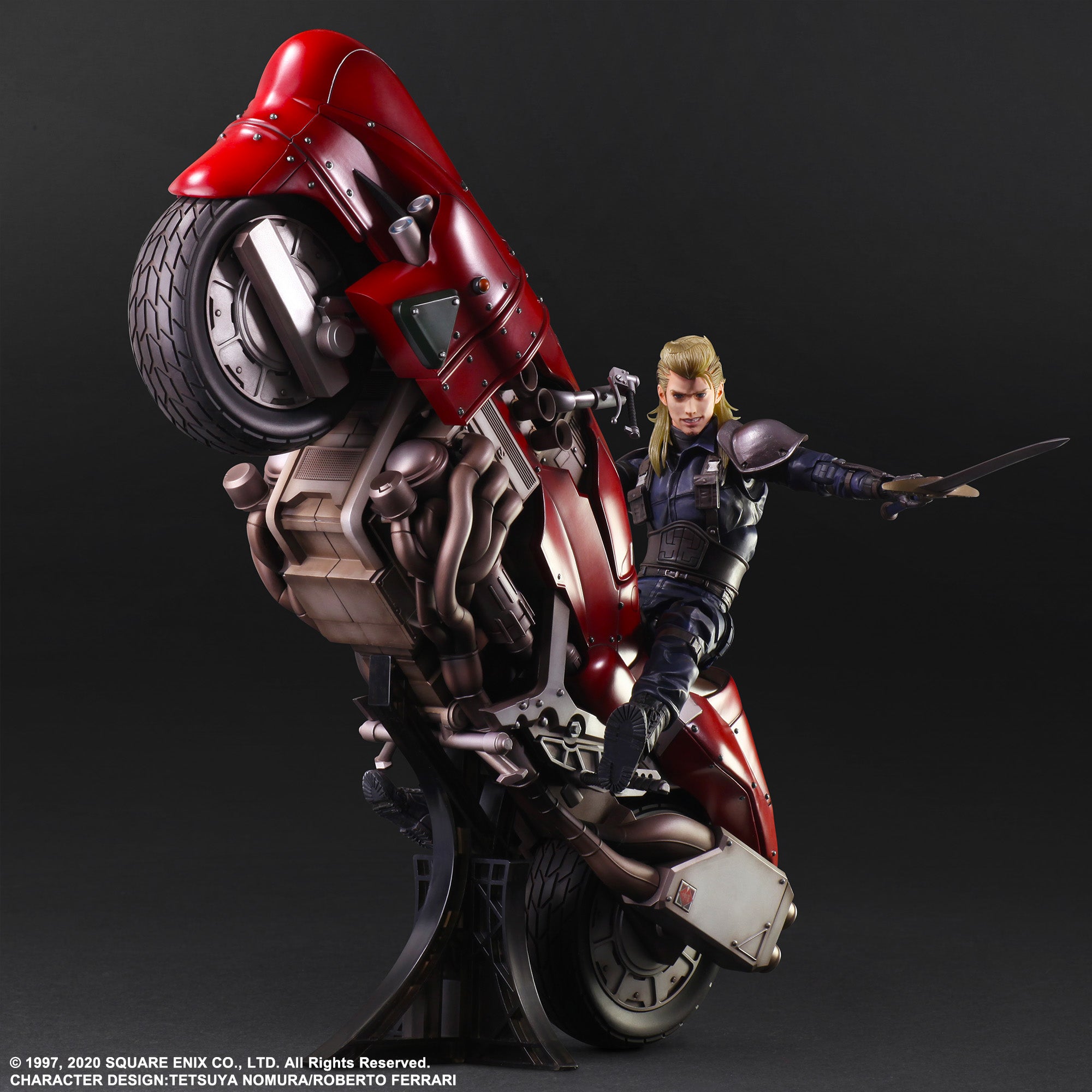 Square Enix Final Fantasy VII Remake Play Arts Kai Action Figure - Roche & Motorcycle Set