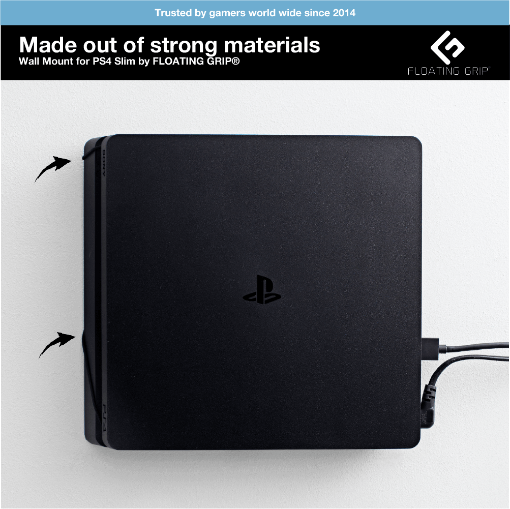 Floating Grip PS4 Slim Smart Wall Mount