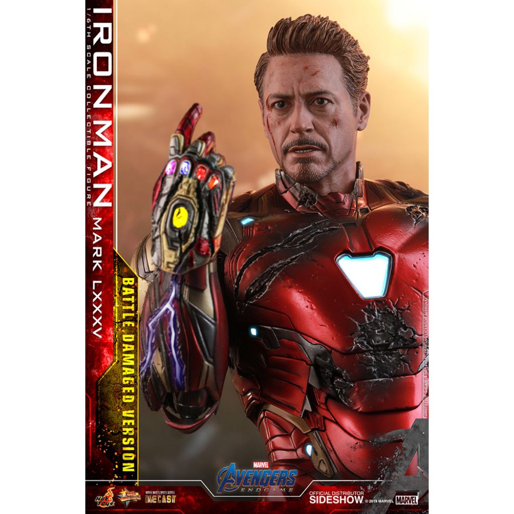 Hot Toys MMS543D33 1/6 Iron Man Mark LXXXV Battle Damaged Version Avengers Endgame