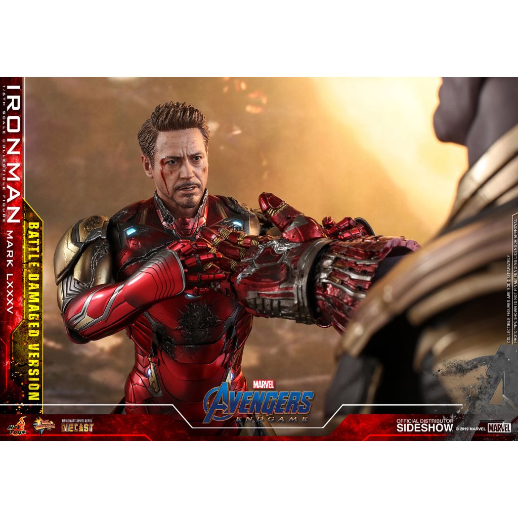 Hot Toys MMS543D33 1/6 Iron Man Mark LXXXV Battle Damaged Version Avengers Endgame