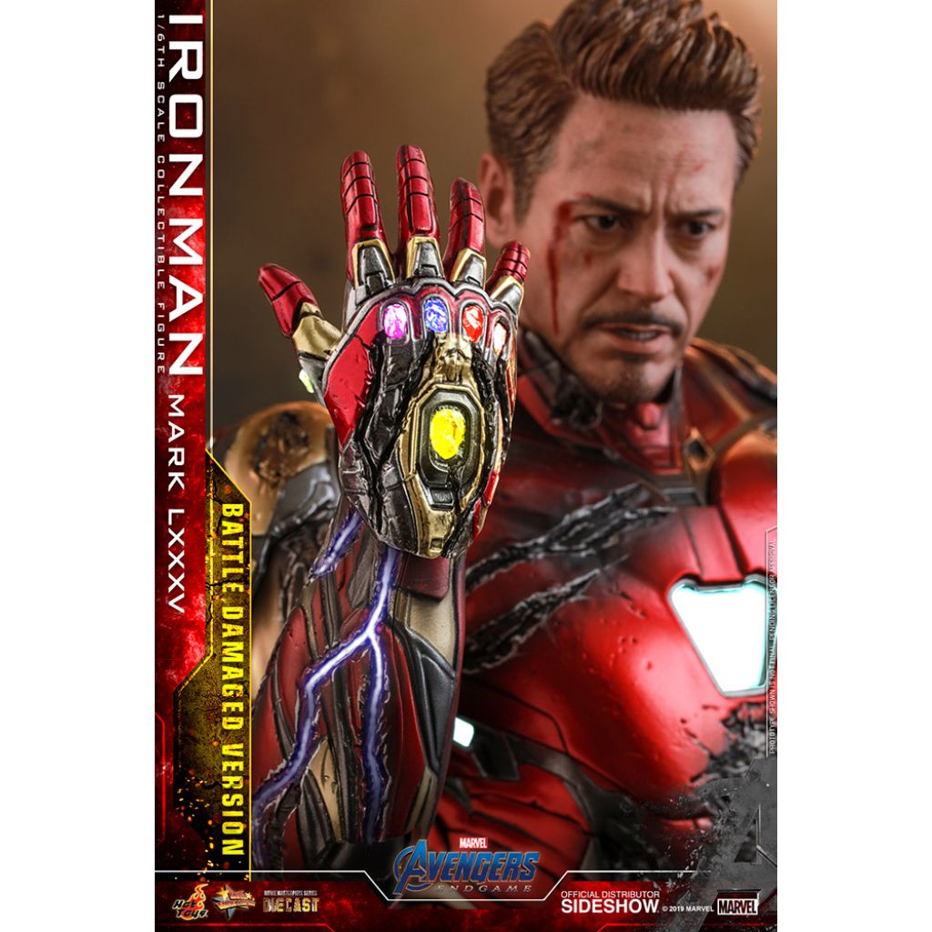 Hot Toys MMS543D33 1/6 Iron Man Mark LXXXV Battle Damaged Version Avengers Endgame