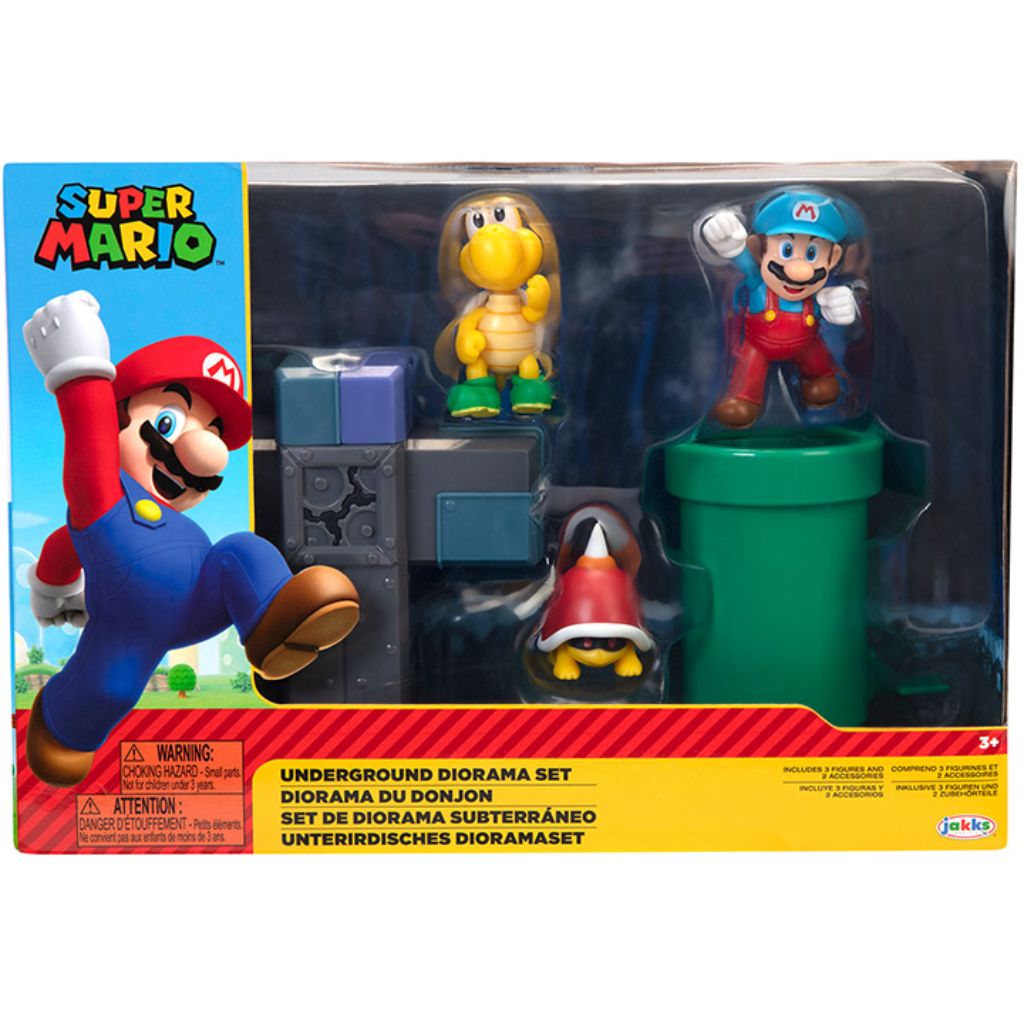 Jakks Pacific 40426 2.5" Underground Diorama Set Super Mario