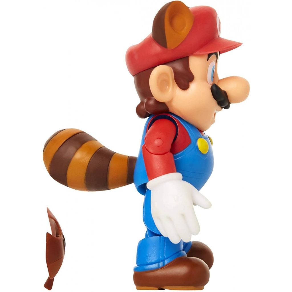 Jakks Pacific 40560 Raccoon Mario With Super Leaf 4" Figurine Wave 20 Super Mario