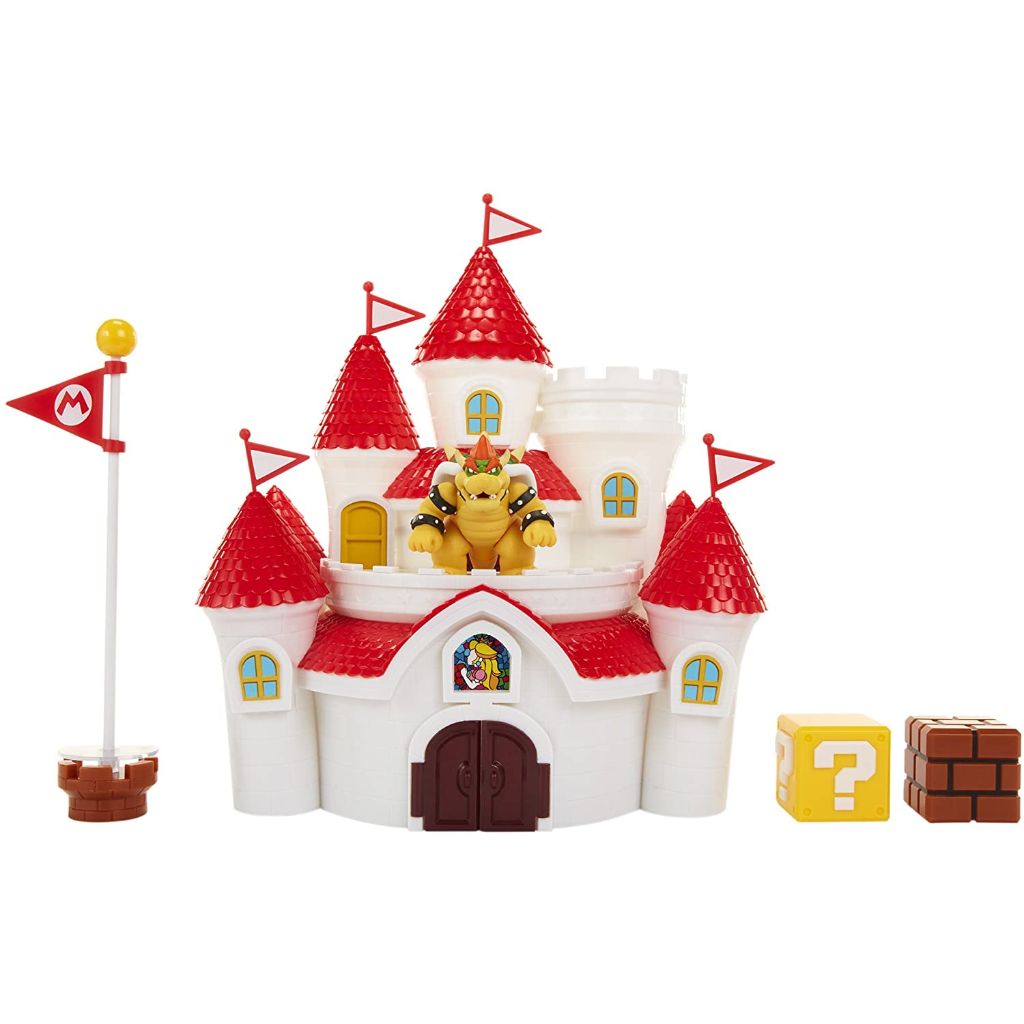 Jakks Pacific 58541 2.5" Deluxe Mushroom Kingdom Castle Playset Super Mario