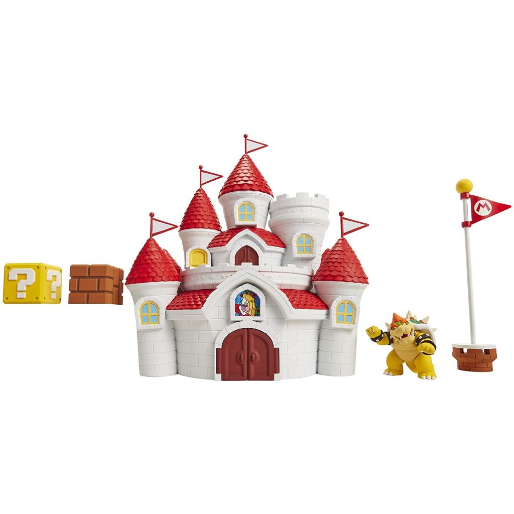 Jakks Pacific 58541 2.5" Deluxe Mushroom Kingdom Castle Playset Super Mario