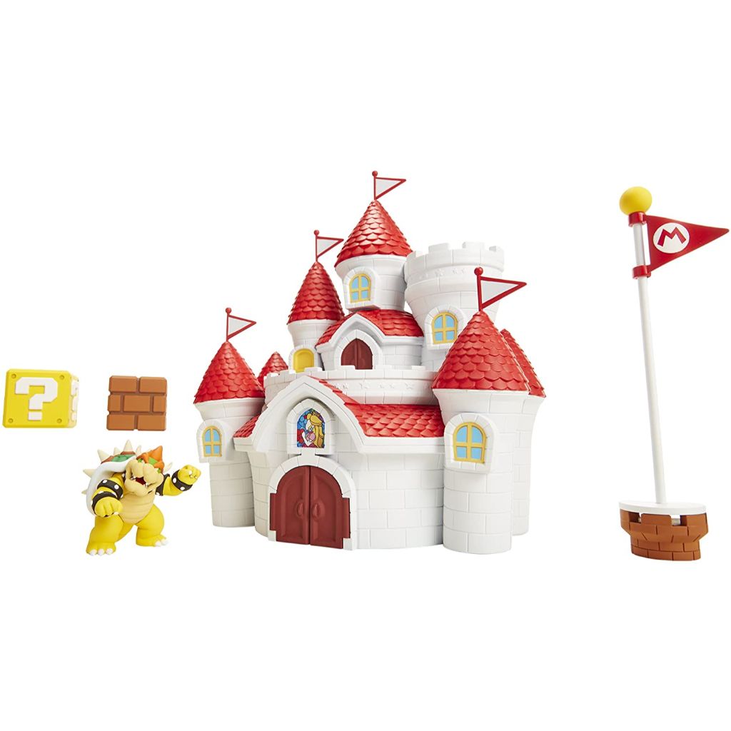 Jakks Pacific 58541 2.5" Deluxe Mushroom Kingdom Castle Playset Super Mario