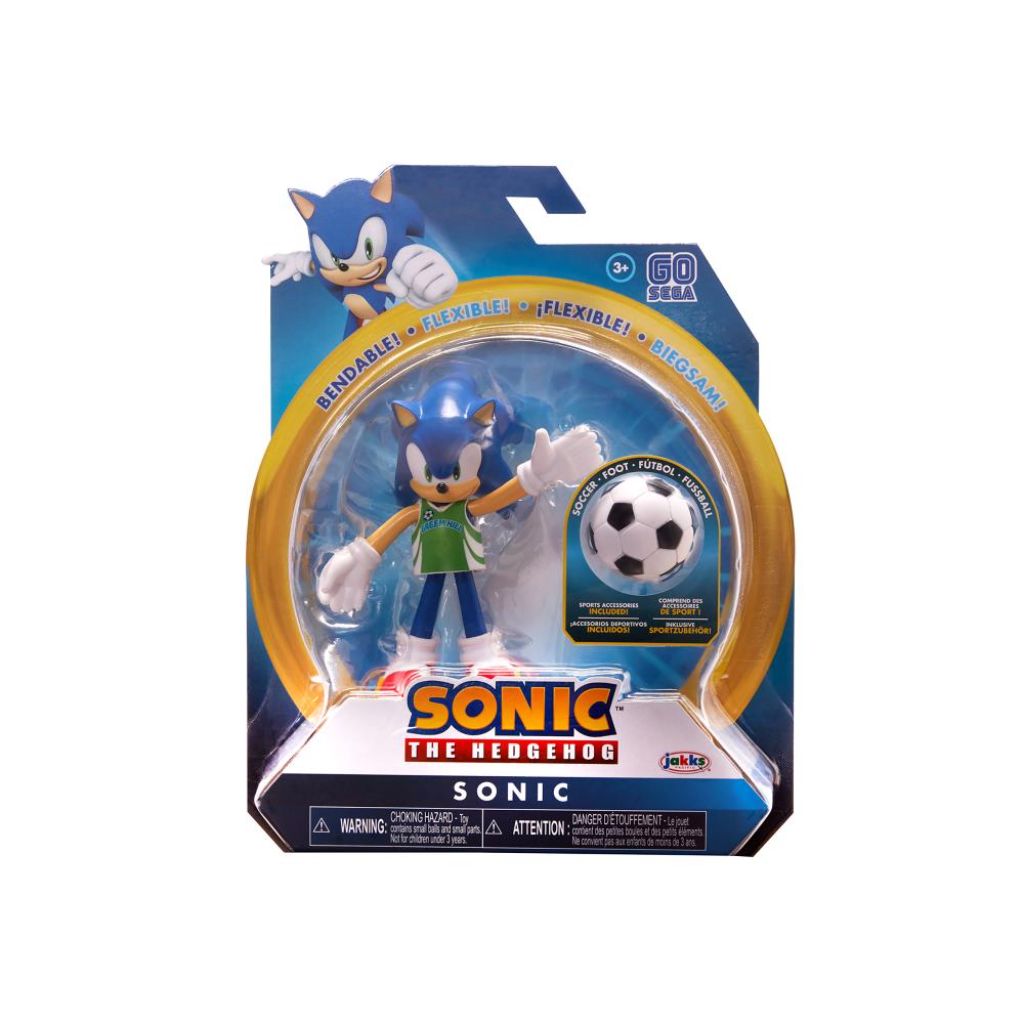 Jakks Pacific Sonic With Soccer 4" Figurine Sonic The Hedgehog