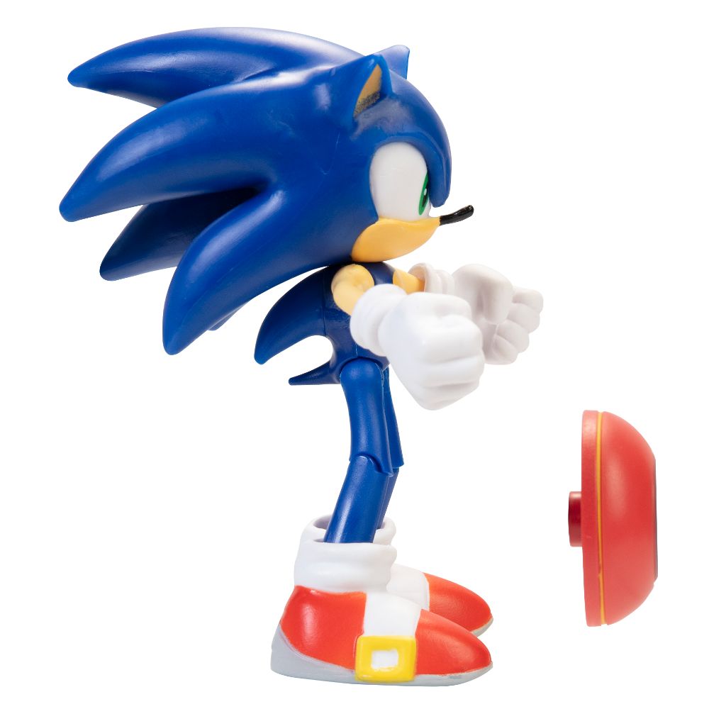 Jakks Pacific Sonic With Star Spring 4" Figurine Sonic The Hedgehog