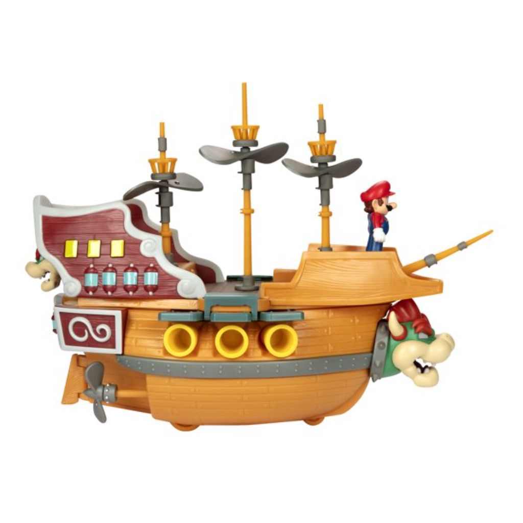 Jakks Pacific Super Mario Deluxe Bowser Airship Playset