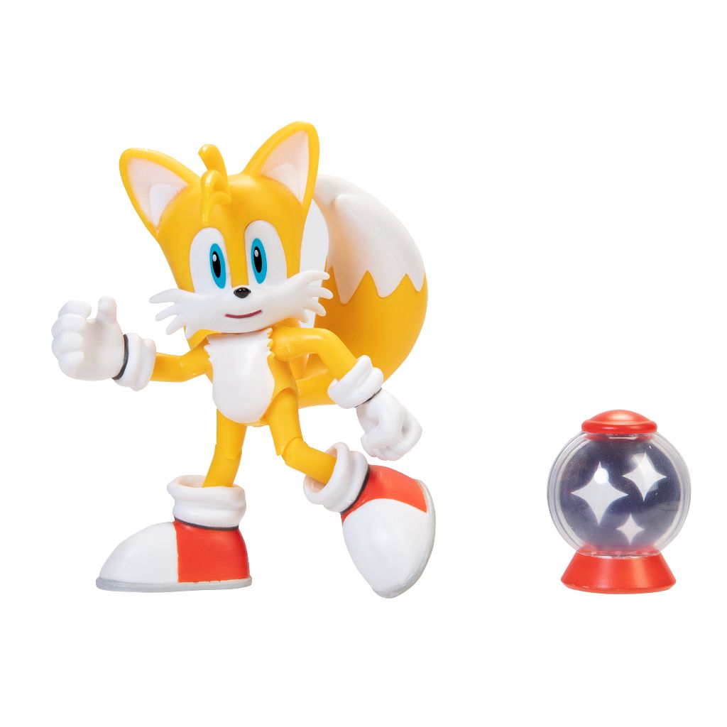 Jakks Pacific Tails With Invincible Item Box 4" Figurine Sonic The Hedgehog