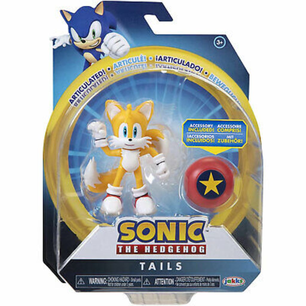Jakks Pacific Tails With Star Spring 4" Figurine Sonic The Hedgehog
