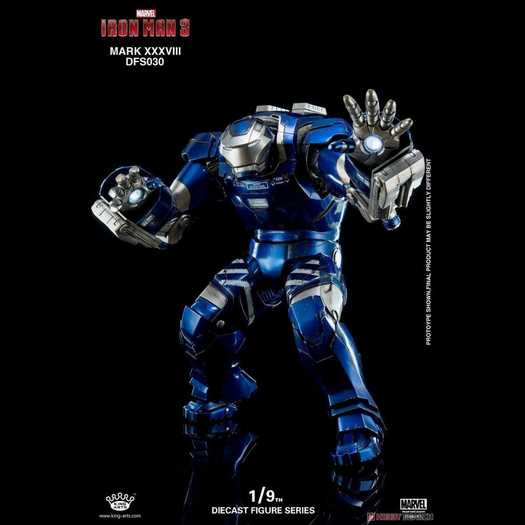 King Arts DFS030 Iron Man Mark 38 Igor Iron Man 3 1/9th Scale