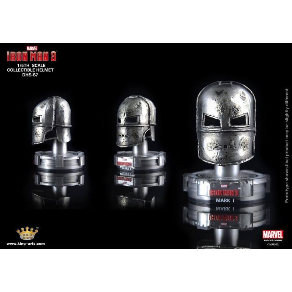 King Arts DHS-S7 Iron Man 3 1/5 DLX Helmet Series