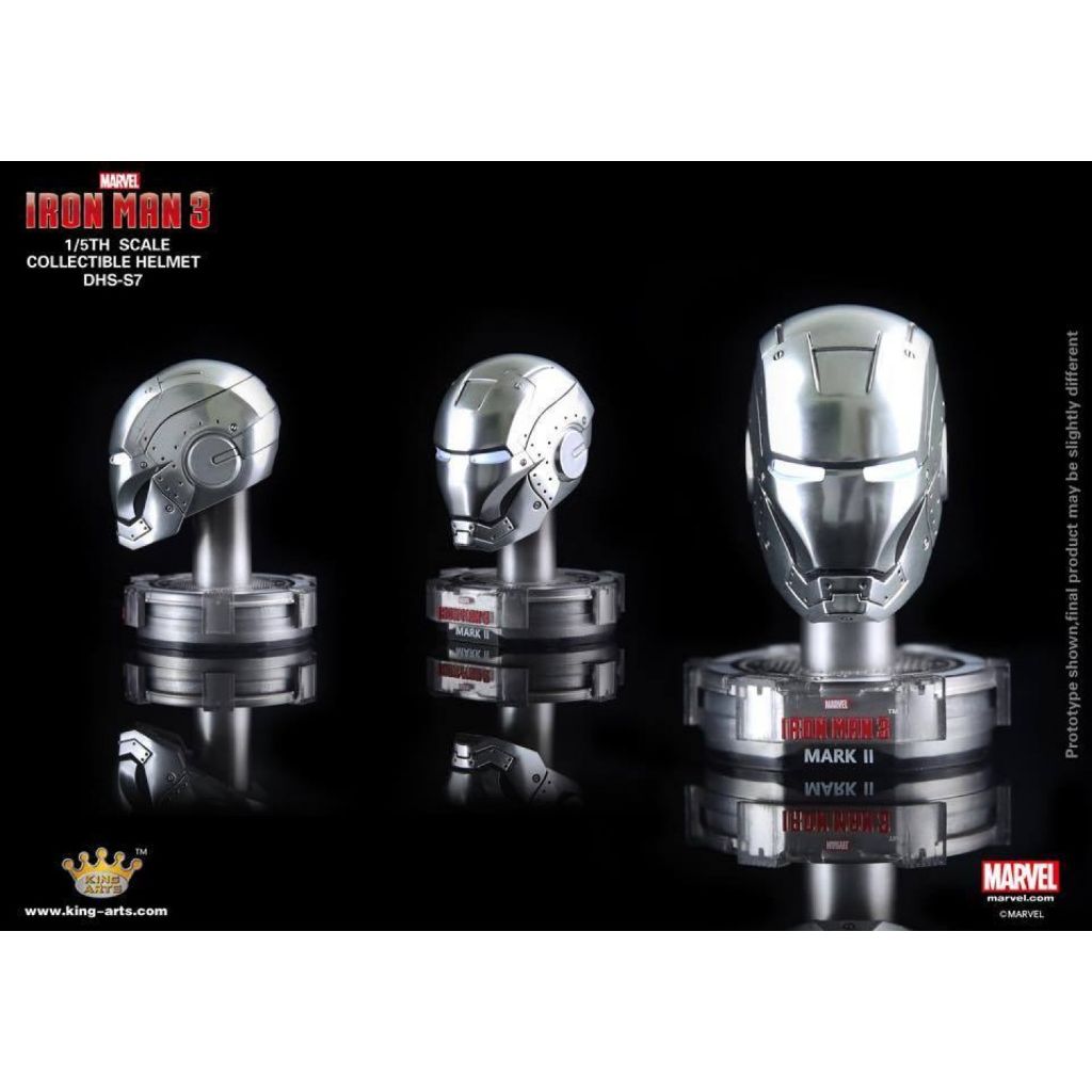 King Arts DHS-S7 Iron Man 3 1/5 DLX Helmet Series