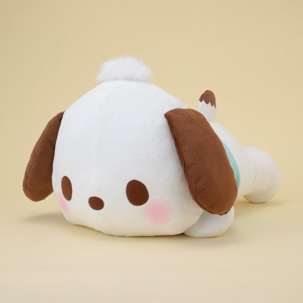 Sega GJ Pochacco Red Cheek Nesoberi Giga Jumbo Yurukawa Sanrio Plush