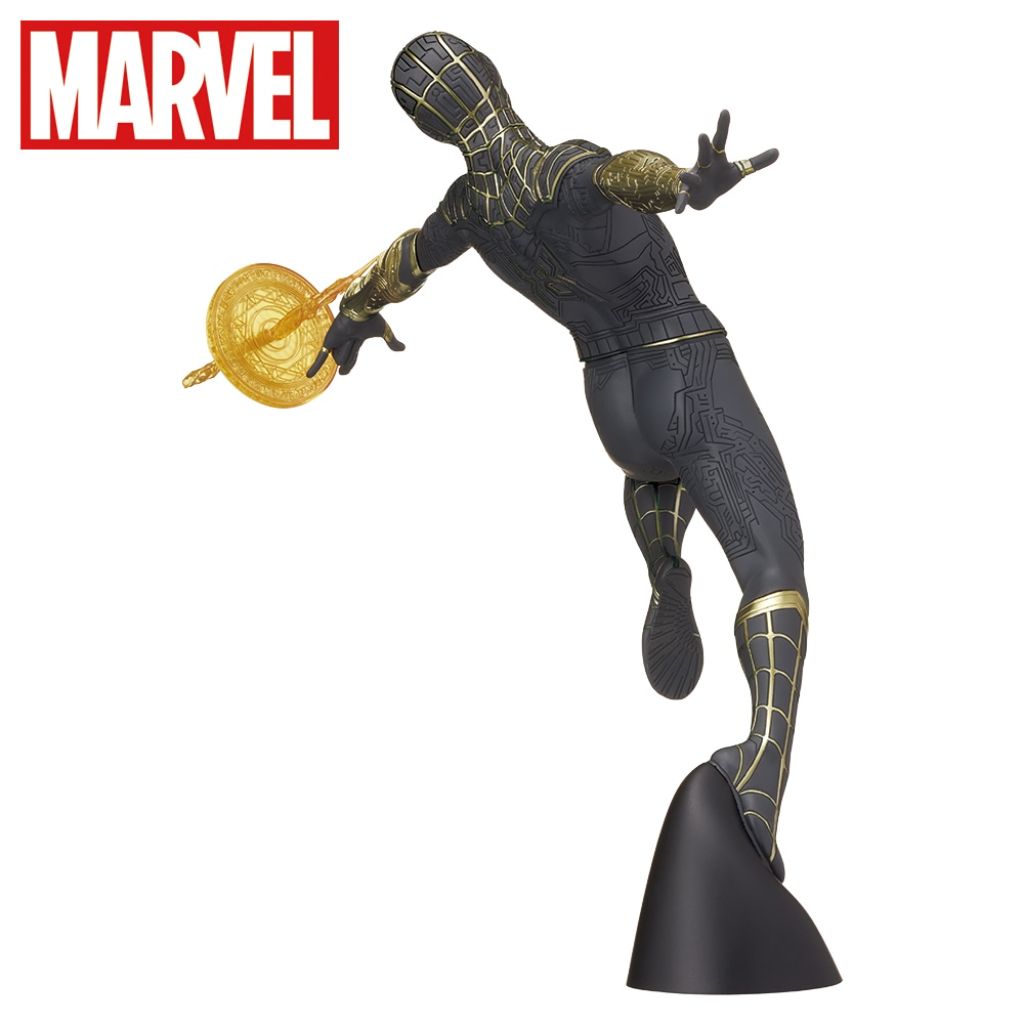 Sega SPM Spider-man Black & Gold Suit (With Web Shooter) Spider-man No Way Home Figure